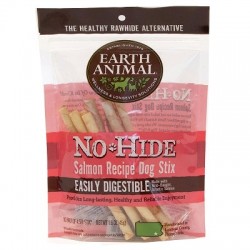 Earth Animal No hide salmon recipe stix 10 pack 4.5” stix