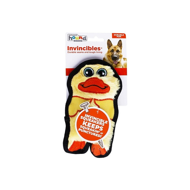 Outward Hound Invincible Mini Duck Plush Dog Toy. Shop of Toys for pets!