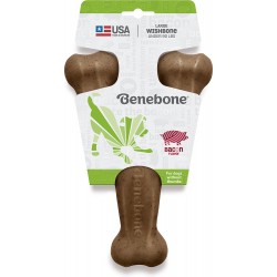 Benebone Bacon Flavor Small Wishbone Tough Dog Chew Toy