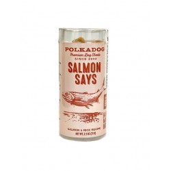 Polkadog Salmon Says Training Bits Crunchy Dehydrated Dog Treats